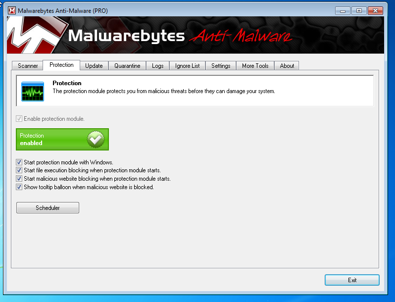 البرنامج الرائع للحماية الكاملة - Malwarebytes AntiMalware v1.61.0.1300 Beta FULL Snap9-3