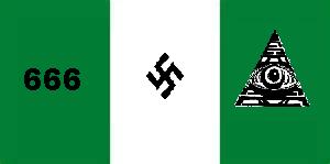 2013-2016 : 666, PUCES IMPLANTABLES, RFID, NANOTECHNOLOGIES, NEUROSCIENCES, N.B.I.C., TRANSHUMANISME ET CYBERNETIQUE ! - Page 2 Nigerianflag_nazi666_zpsa940930a