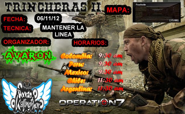 [OP7] [Club AxesoKalingthor] [Online] "TRINCHERAS II" [06/11/2012][Avaron] Trincheras2