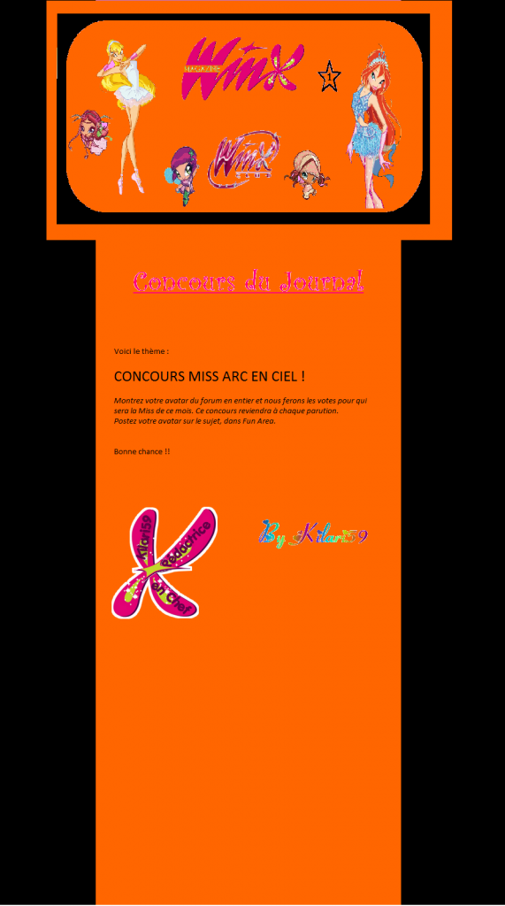 [N°1] Winx Forum Magazine ConcoursdeJournal