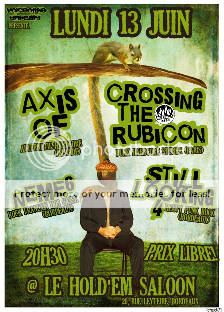 Bordeaux, 13/06 : Crossing The Rubicon + Axis Of... Flyer130611