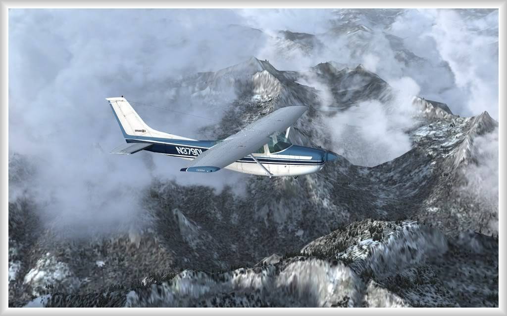 "FSX" Montanhas entre Bert Mooney KBTM - Ford's South MT49 -2011-apr-30-066