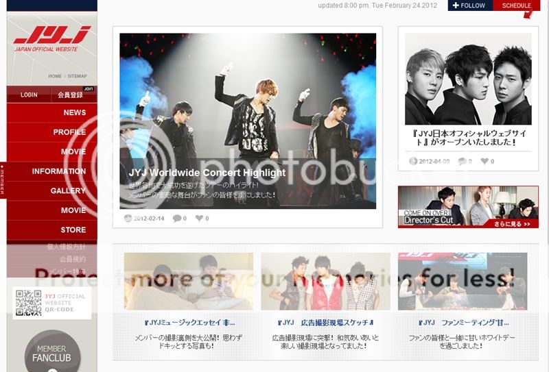 FOTOS "Pagina Web Oficial Japonesa de JYJ" (09/04/2012) Pagina