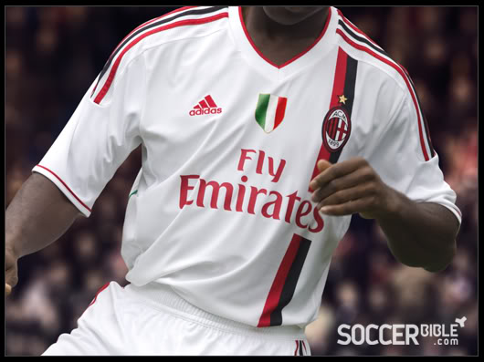 Camisetas de Equipos Europeos 2011-12' ACMilanSuplente2011-12