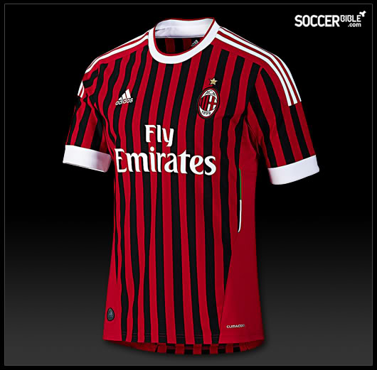 Camisetas de Equipos Europeos 2011-12' ACMilanTitular2011-12-Front