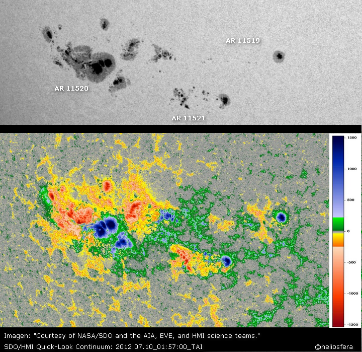 EL MAS COMPLETO SEGUIMIENTO del ESTADO del SOL , la MAGNETOSFERA y SUCESOS ASTRONÓMICOS en TIEMPO REAL.. JULIO 2012 - Página 2 Sol-ar-10-jul-2012