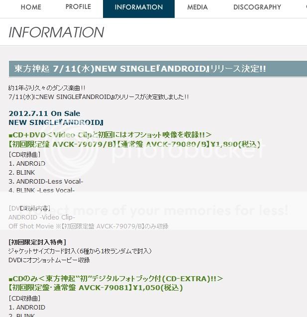 [INFO] 120524 Tohoshinki - nouveau single et TONE Tour live DVD pour le mois de juillet Android