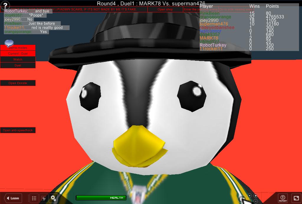 A few ROBLOX pics for Blue with penguins, a hideous monster that Stein WILL remember and Steampunk Man RobloxScreenShot03052011_080849812