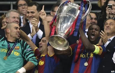 Đánh bại MU, Barca lên đỉnh châu Âu Abidal