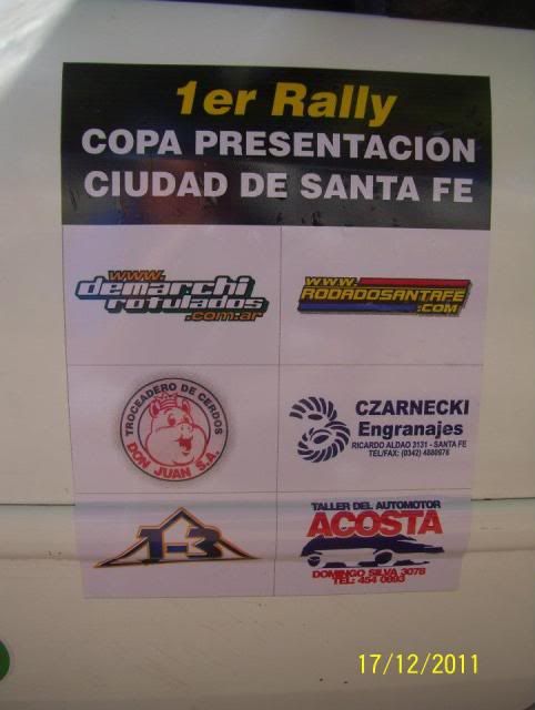 Rally Santafesino- Debut de Nacho con podio! 386364_326407890721695_100000574591610_1232997_1909067253_n