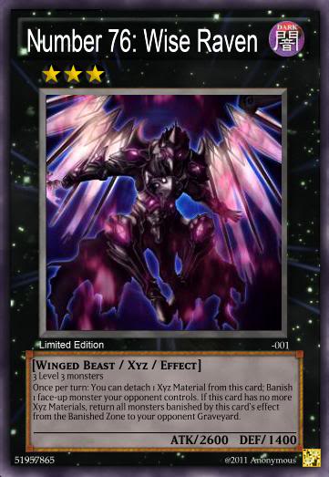 Yugioh  Card Examples Number76WiseRaven