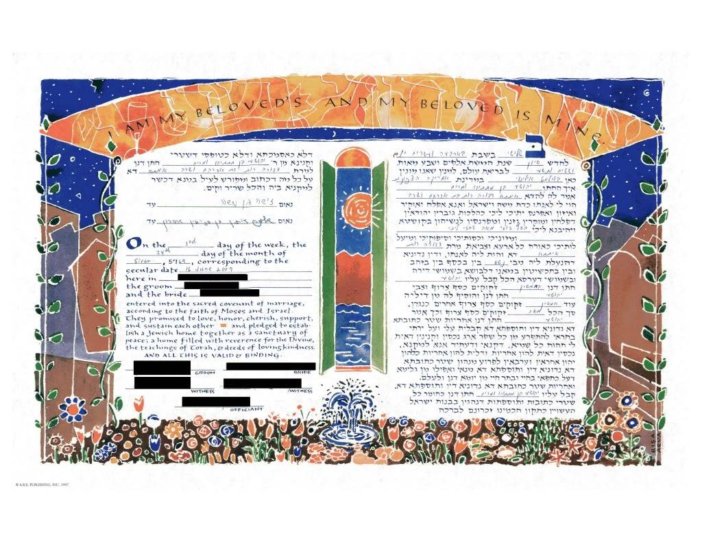 Involving your Christian relatives in a wedding - Page 2 Ketubah-redact