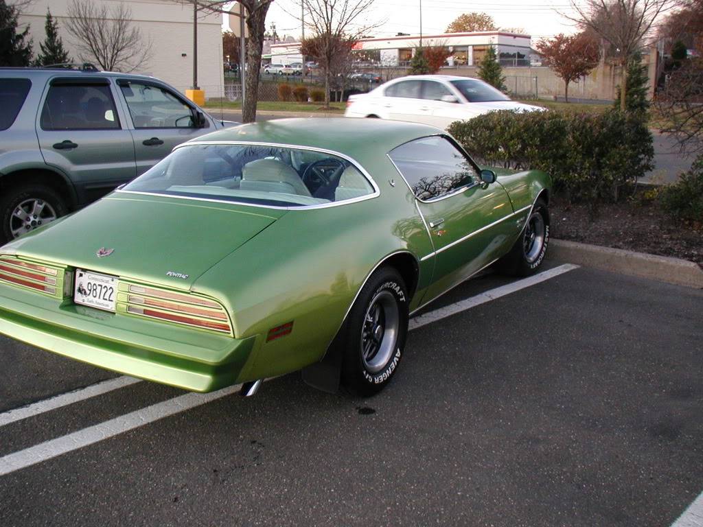 My Greenbird.  1976 Metalime Green Pontiac Firebird Esprit P1010004