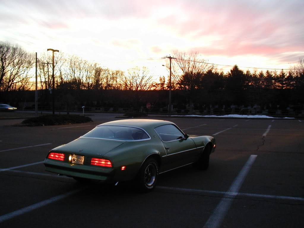 My Greenbird.  1976 Metalime Green Pontiac Firebird Esprit P1010023-1