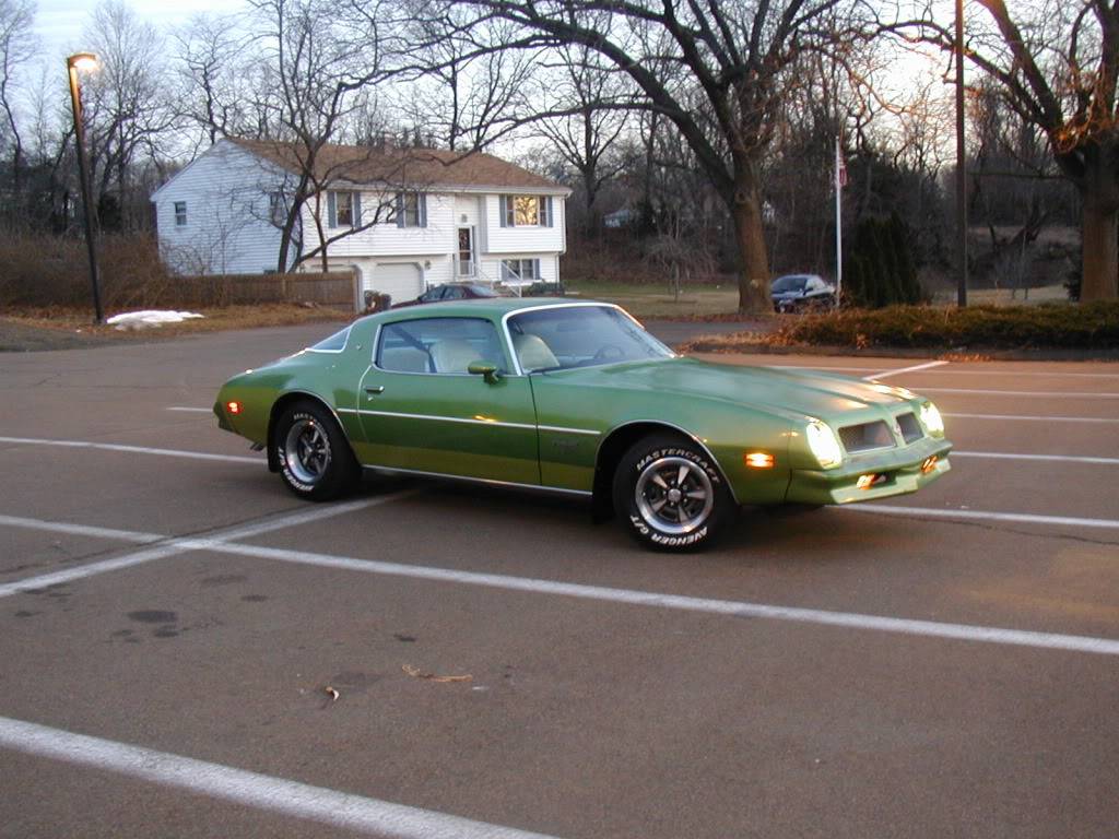 My Greenbird.  1976 Metalime Green Pontiac Firebird Esprit P1010030-1