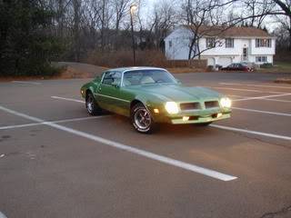 My Greenbird.  1976 Metalime Green Pontiac Firebird Esprit P1010031-1