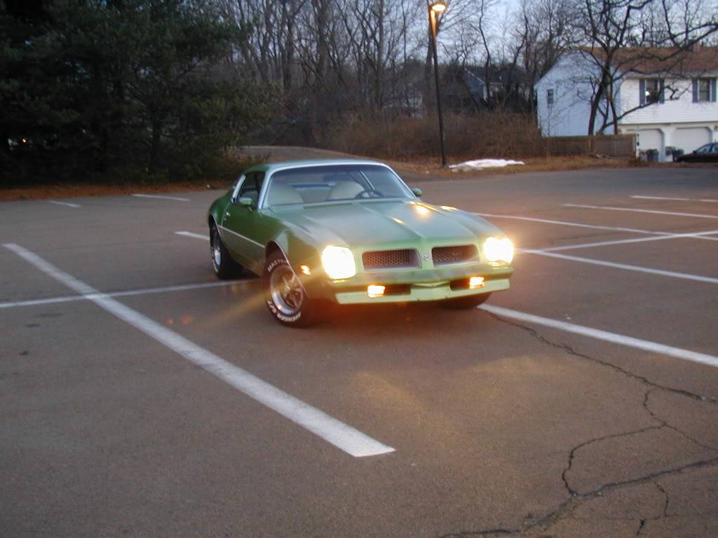 My Greenbird.  1976 Metalime Green Pontiac Firebird Esprit P1010032-1