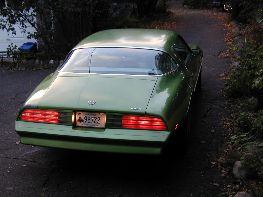 My Greenbird.  1976 Metalime Green Pontiac Firebird Esprit P1010033-2