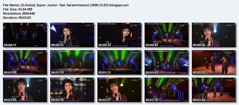 Super Junior- Han Sarammaneul SJSubsSuperJunior-HanSarammaneul20061203Inkigayo_zps81e54593