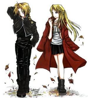 the image collections of Fullmetal Alchemist - Page 2 Edward_Winry_for_Cheryl_XD_by_Hanesihiko