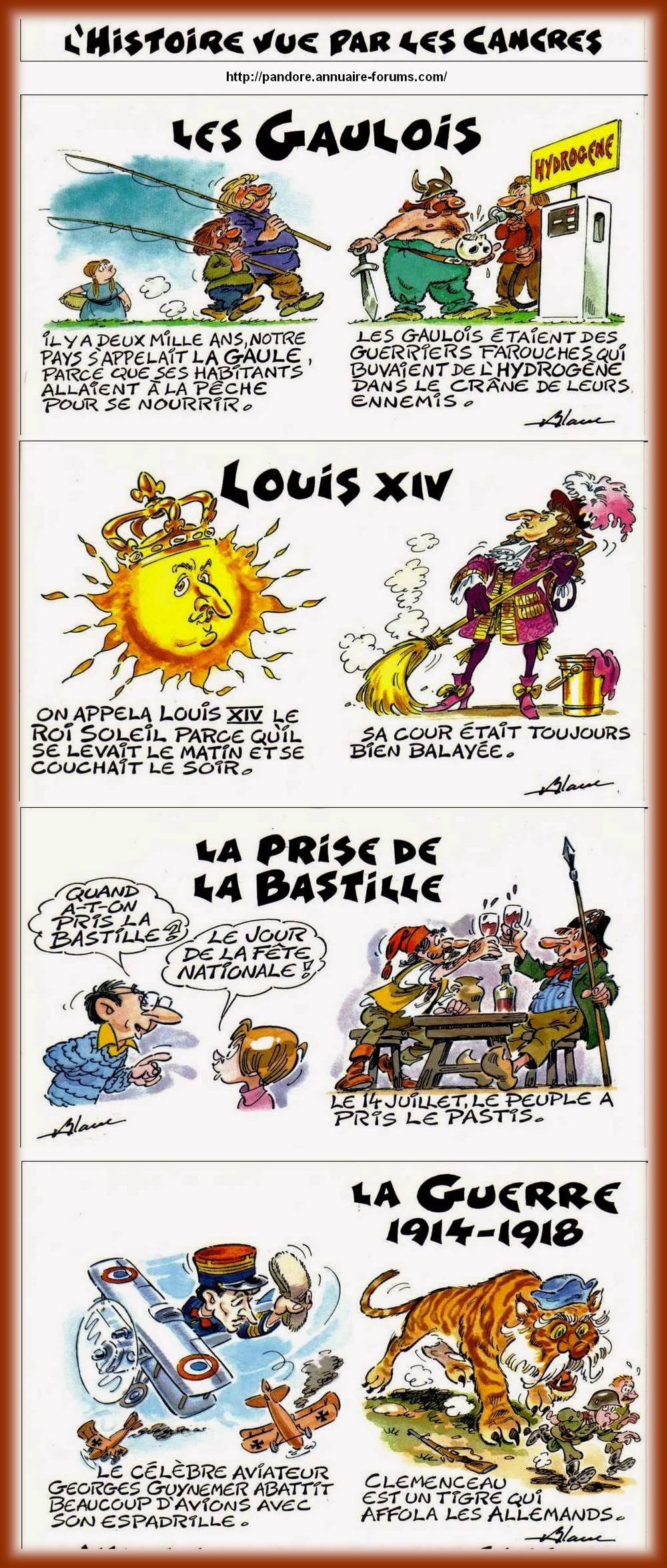 personnages histoire de France .... humour N°1 0HOR98-6