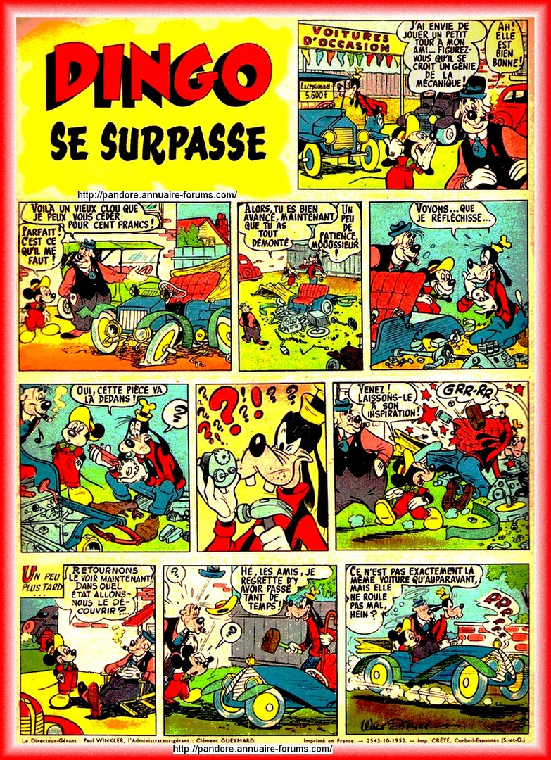 dingo se surpasse - bande dessinée 0HOR981-9