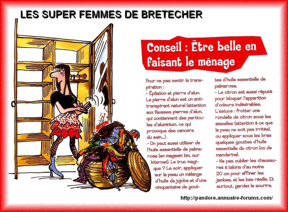 LES SUPER FEMMES DE BRETECHER - ETRE BELLE EN FAISANT LE MENAGE 0HOROS-35