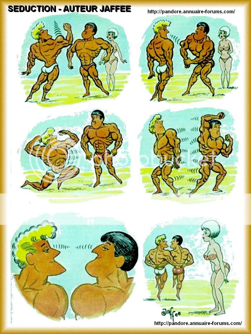 la drague ... rien dans la tête tout dans les muscles bande dessinée 10-11