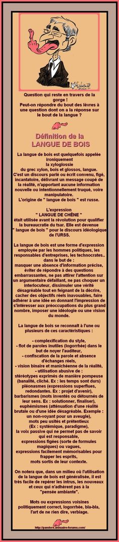 la langue de bois ... langue usité par nos politiques 22-6