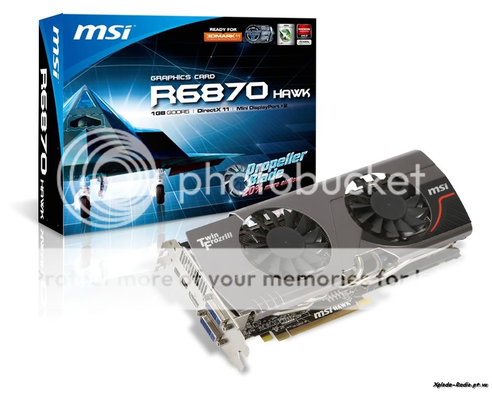 MSI Lança Placa de Vídeo R6870 Hawk 1-1