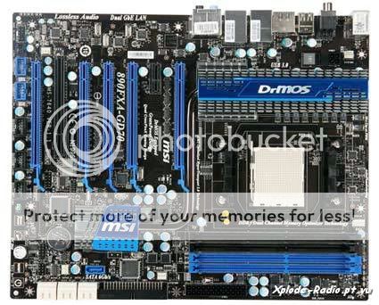 MSI Lança Motherboard 890FXA-GD70 124a