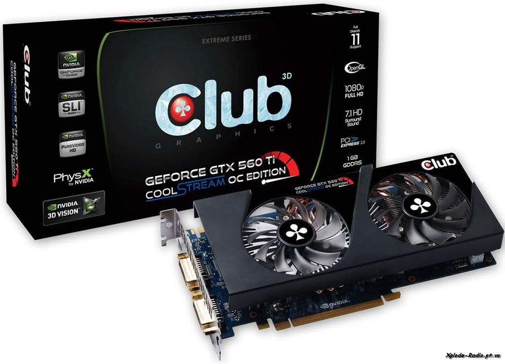 Club 3D Announces the Introduction of the New NVIDIA GTX 560Ti CoolStream OC Edition 40b