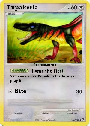 Prehistoric pokémon cards Eupakeria-card