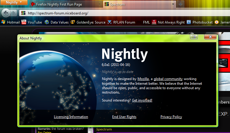 Mozilla Nightly and Aurora Nightly2