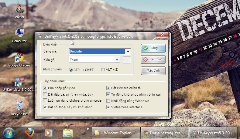 "UniKey Vista 5.0 - 2012 "Đơn giản-Hiệu quả-Gọn nhẹ UniKeyVista50-2012byhoangtungpcinfoyahoocom