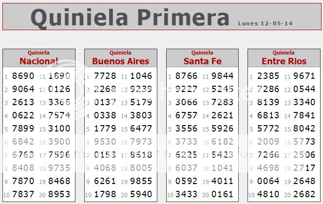 LUNES 12 DE MAYO DE 2014 - Por favor pasen sus datos, pálpitos y comentarios de quiniela AQUÍ para hacerlo más ágil. Gracias.♣ PRIMERA12-5_zpsdb569e55