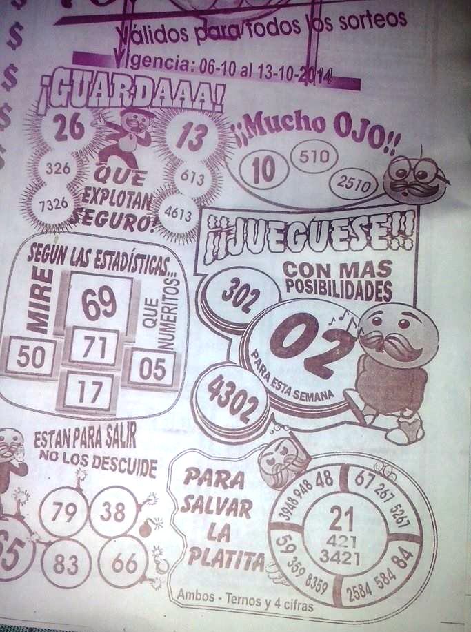 DATOS SEMANALES DESDE EL 06/10/14 al 11/10/14 inclusive.♦ 10406819_546810958752754_5587150544332724745_n_zps6a4db392