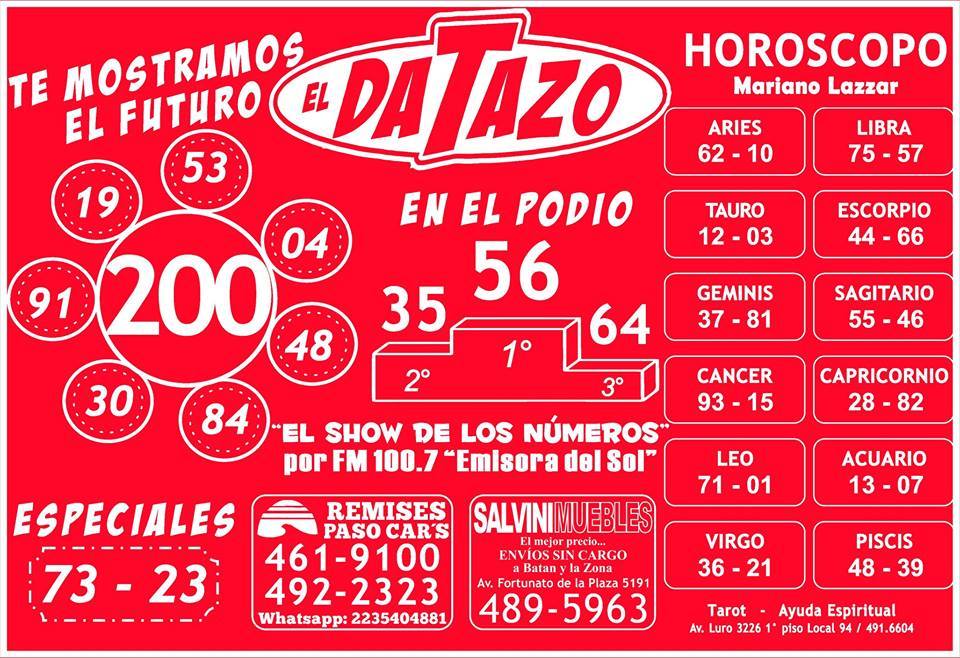 DATOS SEMANALES DESDE EL 30/11 al 05/12/2015 inclusive.♦ 12294672_10153722060424330_4469700882412238982_n_zpsthwzzbwg