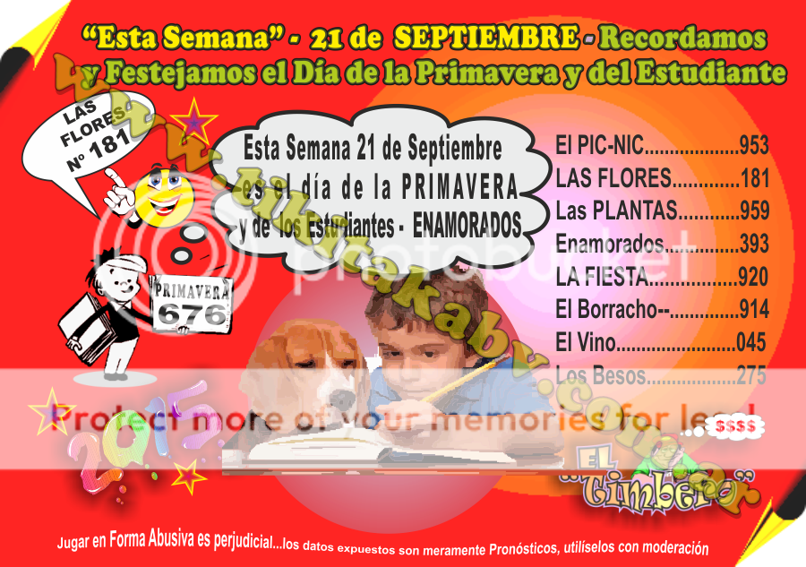 DATOS SEMANALES DESDE EL 21/09 al 26/09/2015 inclusive.♦ 12039768_963163627073570_4541287255552421780_n_zpstmejvx8f