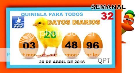 MIÉRCOLES 20 DE ABRIL DE 2016 - Por favor pasen sus datos, pálpitos y comentarios de quiniela AQUÍ para hacerlo más ágil. Gracias.♣ - Página 2 13006572_709035915906323_2979685189269267734_n_zpsckdrfvnj