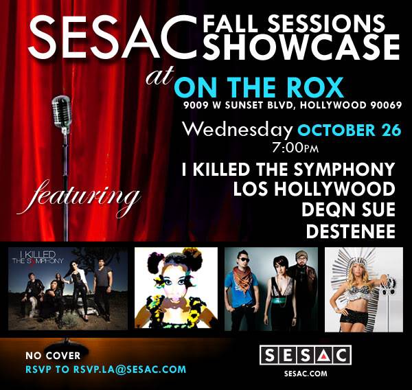 Destenee Performs "on the Rox" at the Roxy in Hollywood LA_Showcase_102611_2