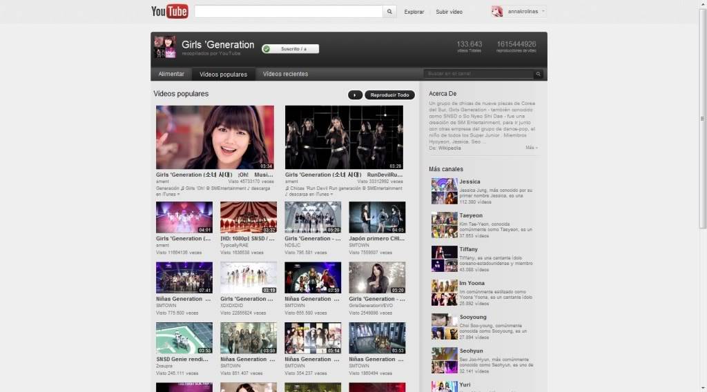 Youtube recopila los videos de SNSD en una nueva caracteristica, los "Topics" Cats