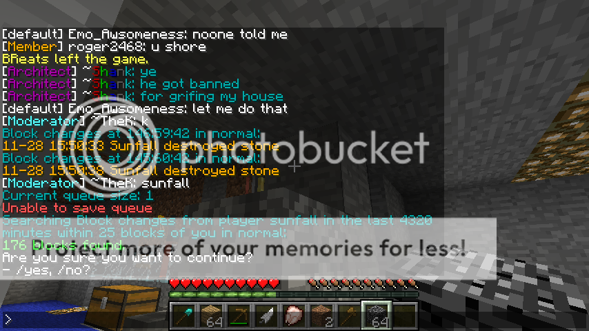 Proof of your ban. (if you were banned, look here to see if proof of your griefing/cheating was posted) - Page 2 2011-11-28_165831