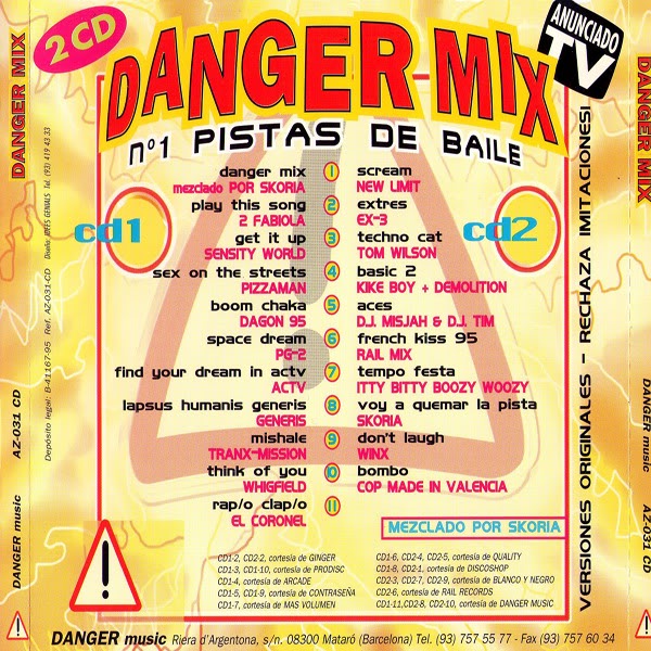 Danger Mix 320 kbps. DangermixTrasera