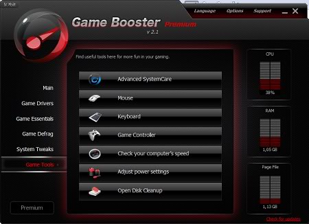  برنامج تسريع الالعاب كامل مع السريال Game Booster Full Iobit20Game20Booster