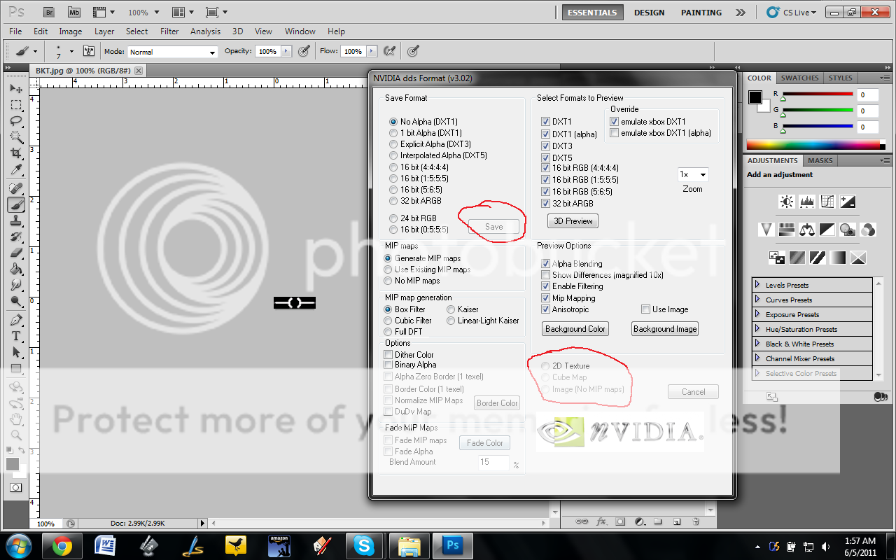 having trouble saving .dds file 84174c0b