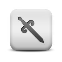 The Memory Rosary Archives... 117082-matte-blue-and-white-square-icon-business-tool-sword-sc48