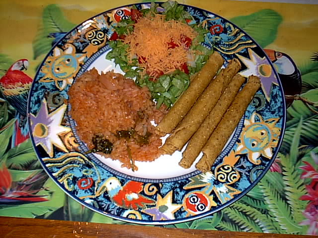 Chicken Taquitos & Cilanrto Rice ! IMAG0507