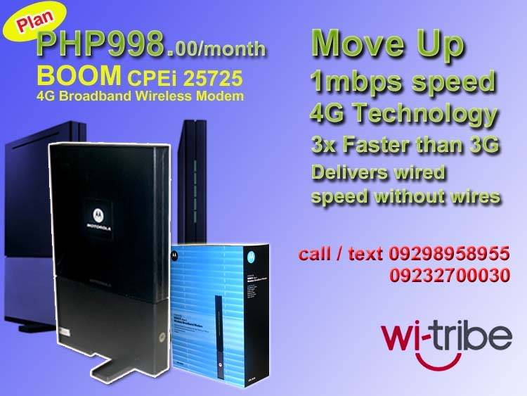 4G Technology Hi-Speed Wireless Broadband 1mbps Mywi-tribe