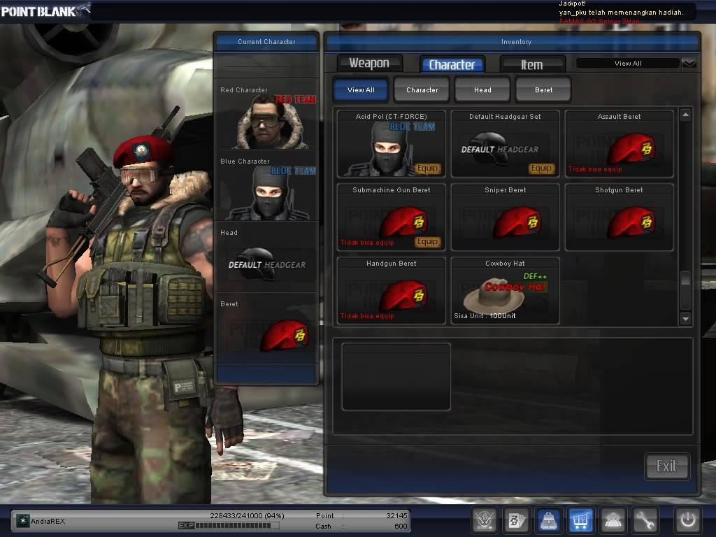 Menggunakan Tittle 4 SLOT PointBlank_20110813_161408